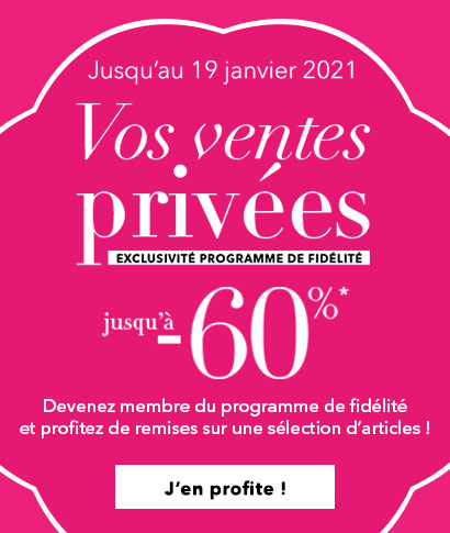 Ventes privées jusqu'à -60%