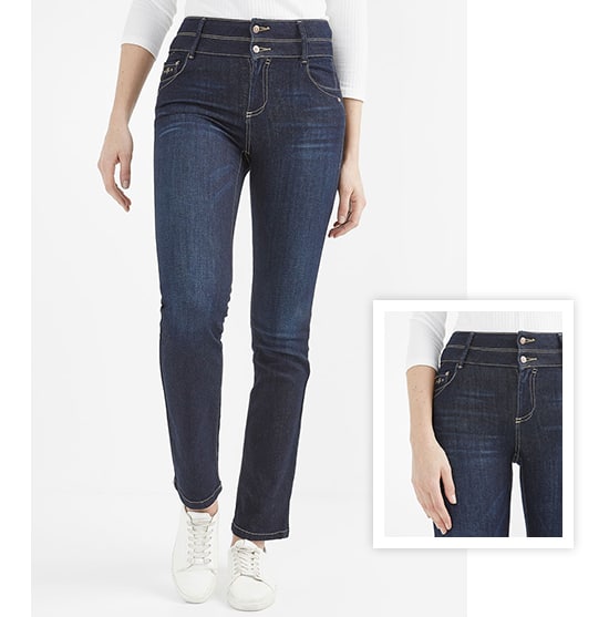 image jean taille haute galbant