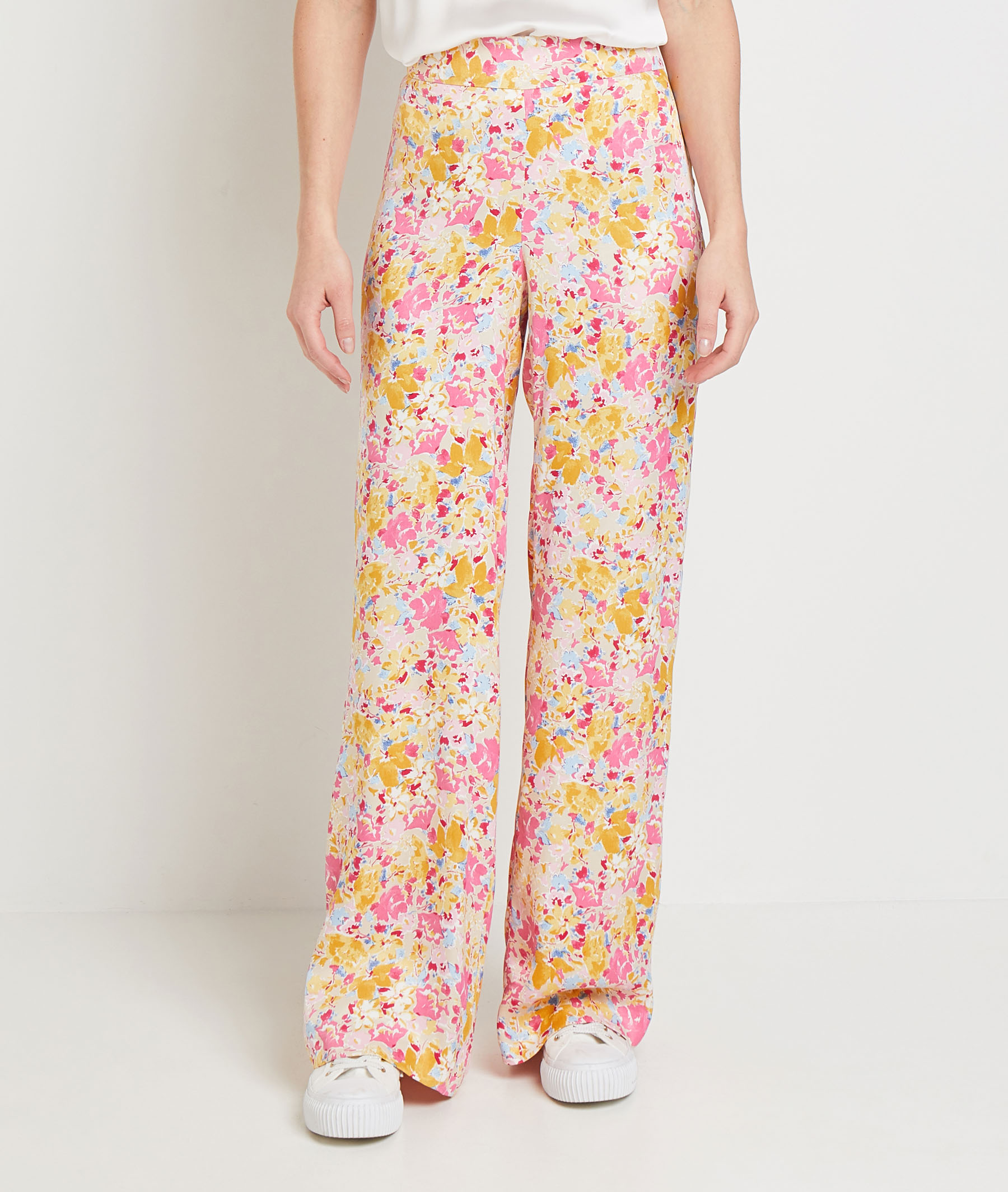 Pantalon fluide femme BLEU