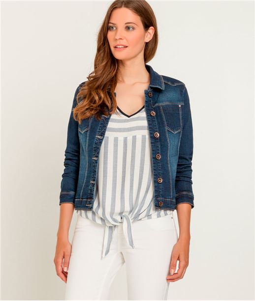 Veste en jean femme - Couleur RINSE - Grain de Malice